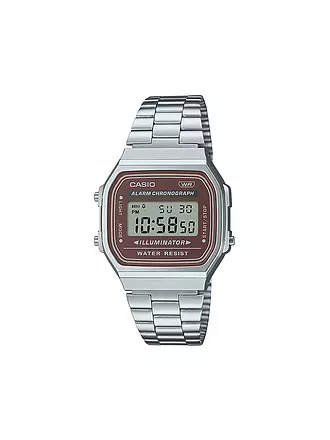 CASIO | Orologio VINTAGE argento marrone A168WA-5AYES |
